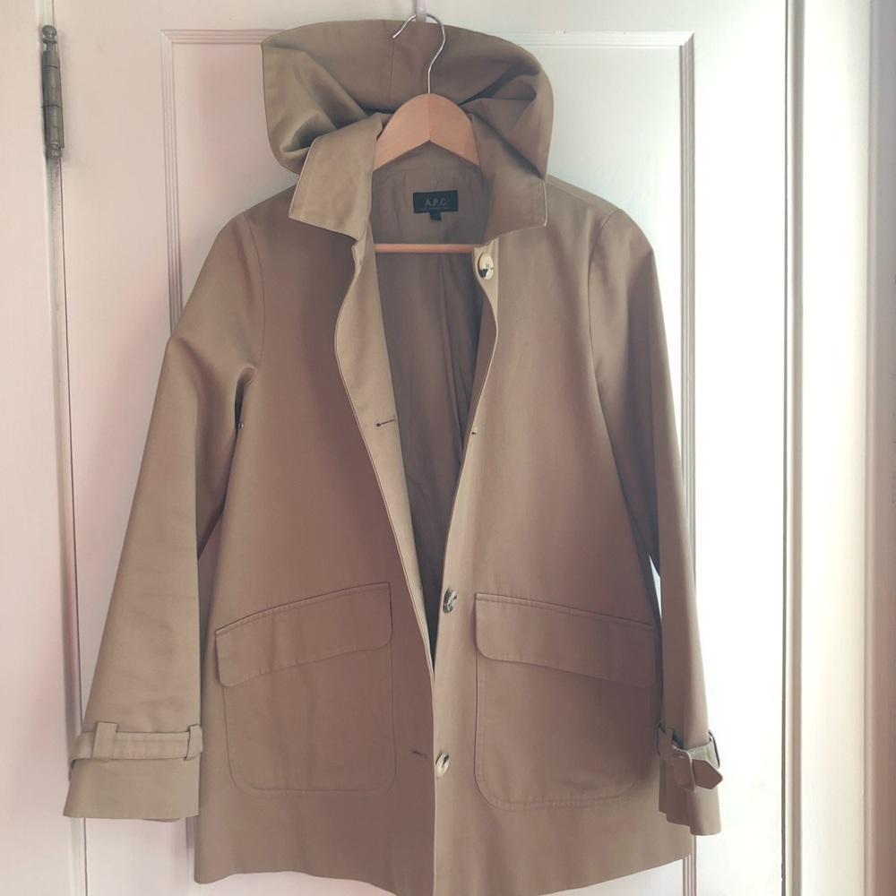 APC trench jacket w/ removable hood size S